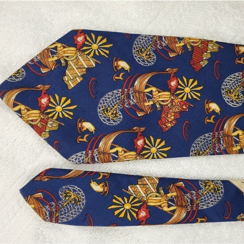 2 Salvatore Ferragamo ties made in Italy 100%silk - Picture 11 of 11